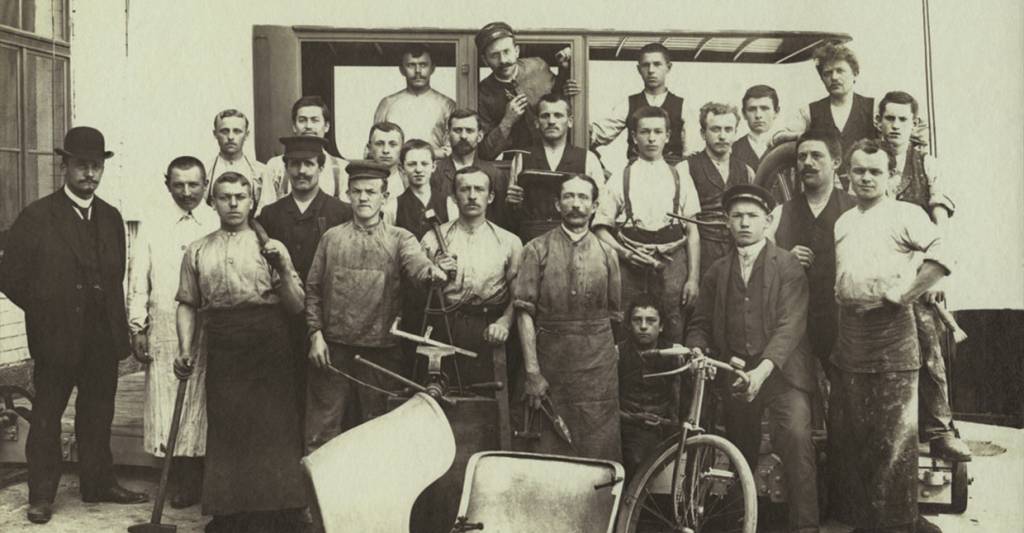 Das RECARO Werksteam im Jahr 1908